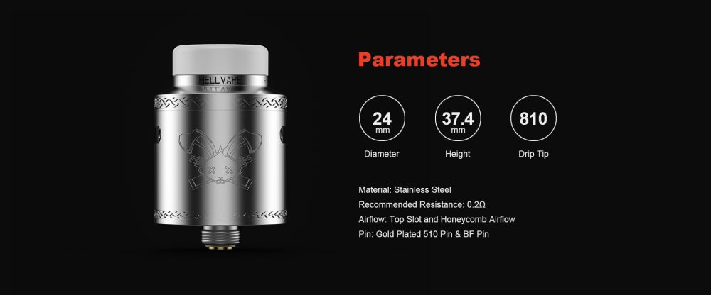 HELLVAPE DEAD RABIIT V2 RDA 24MM (3)