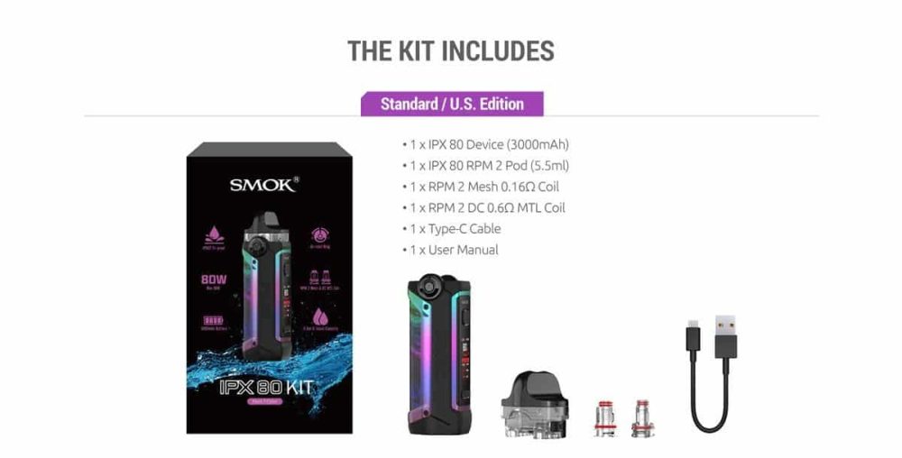 SMOK IPX 80 POD KIT 80W 3000mAh (29)