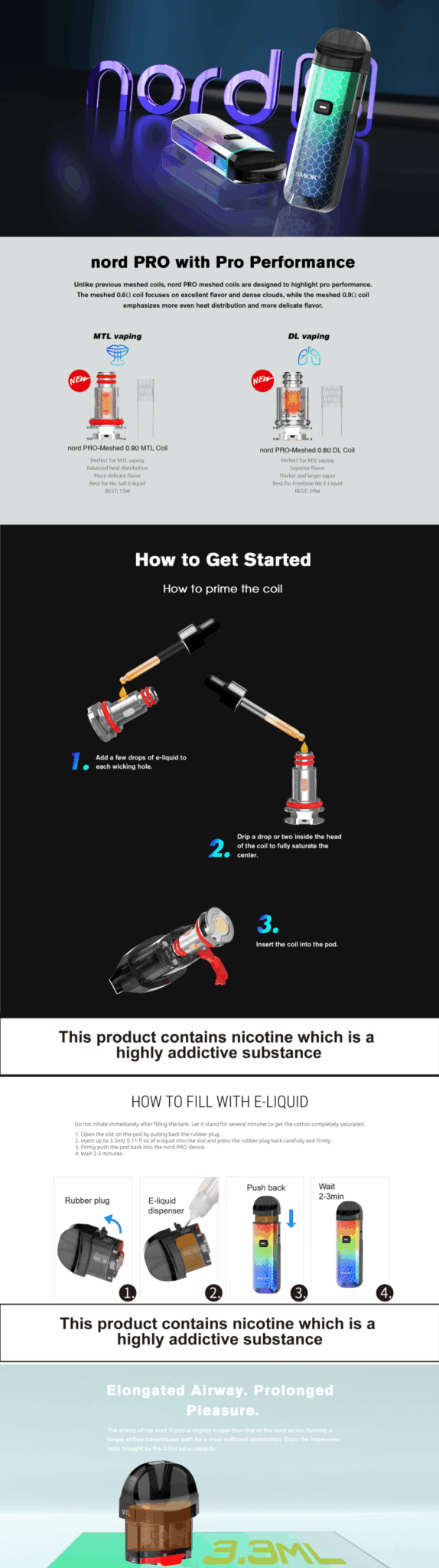 SMOK NORD PRO POD KIT 25W 11000Ah