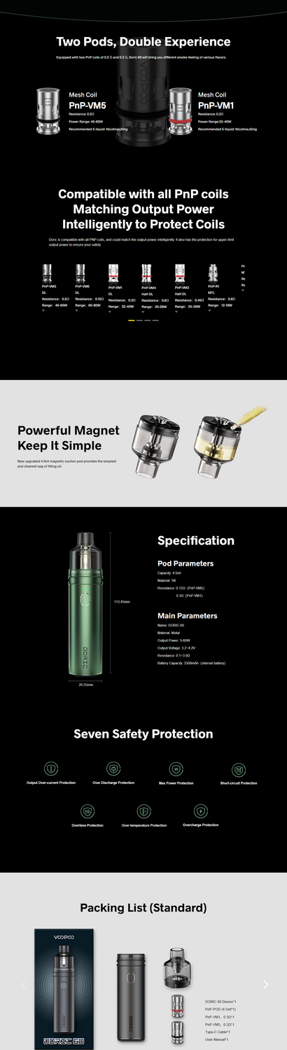 VOOPOO Doric 60 Pod Kit 2500mAh