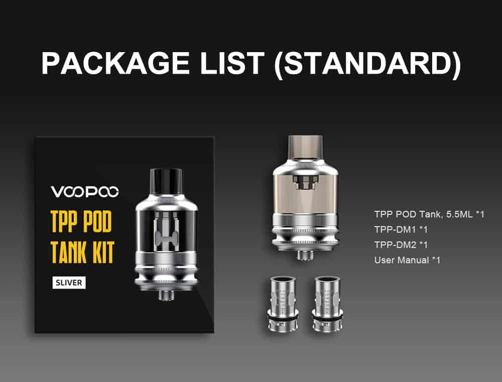แทงค์พร้อมคอยล์ VOOPOO TPP 5.5ML