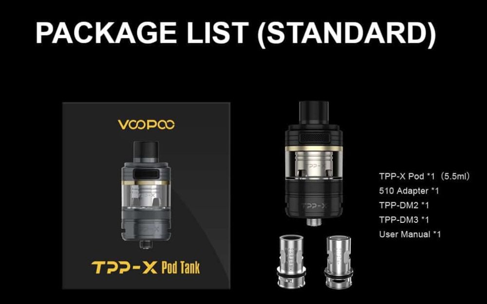 แทงค์พร้อมคอยล์ VOOPOO TPP X 5.5ML