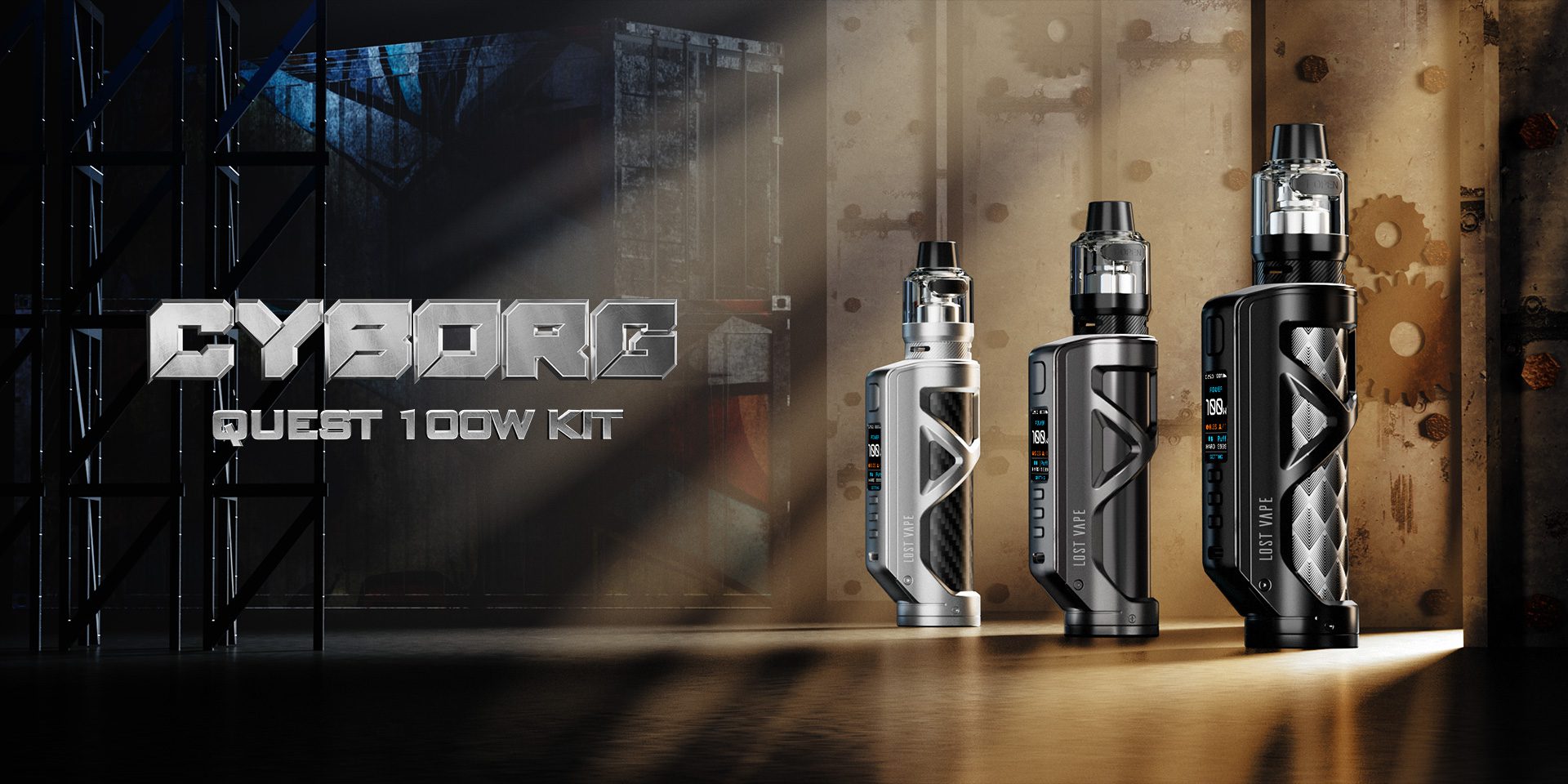 LOST VAPE CYBORG QUEST 100W MOD KIT (1)