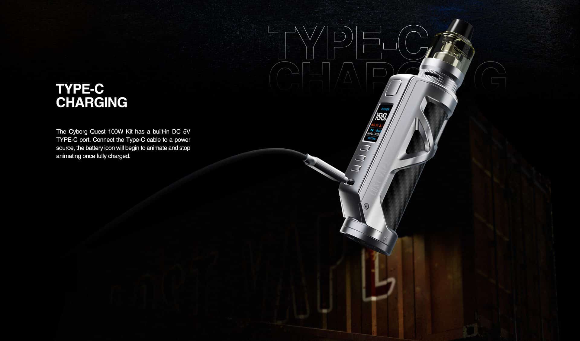 LOST VAPE CYBORG QUEST 100W MOD KIT (14)