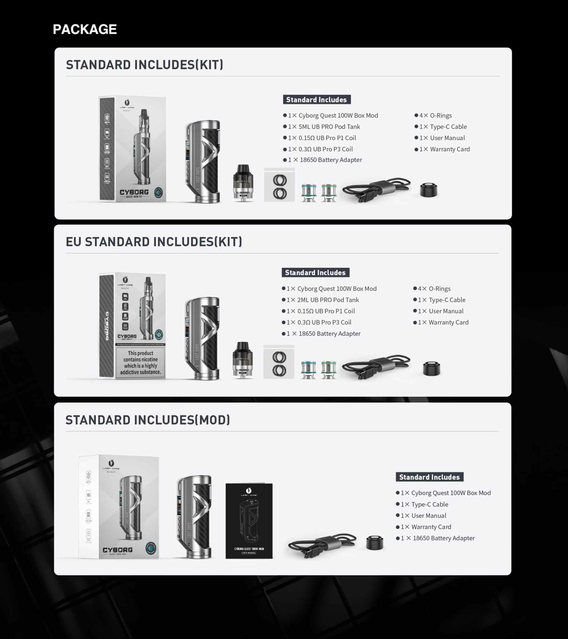 LOST VAPE CYBORG QUEST MOD KIT