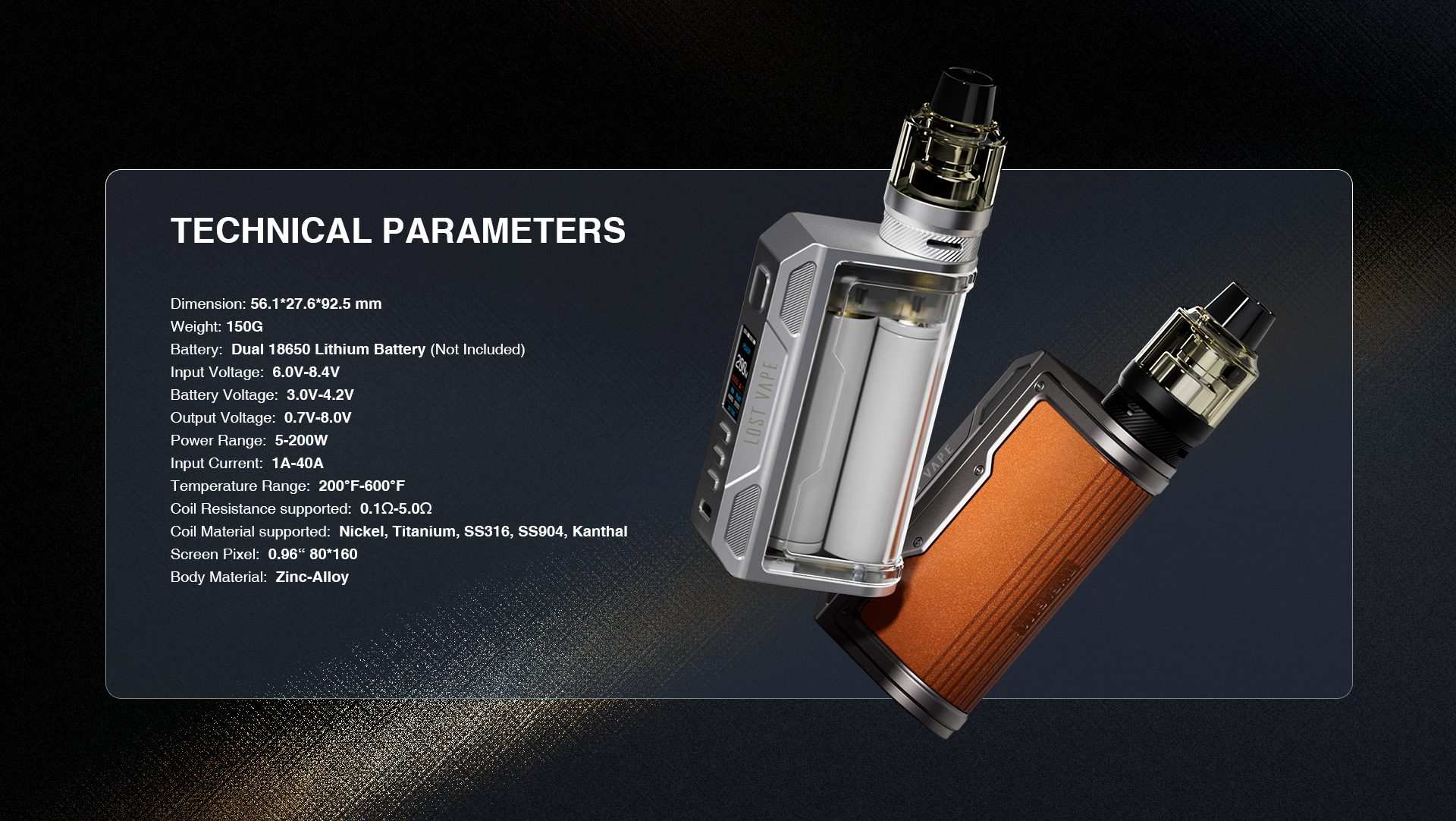 LOST VAPE THELEMA QUEST 200W KIT