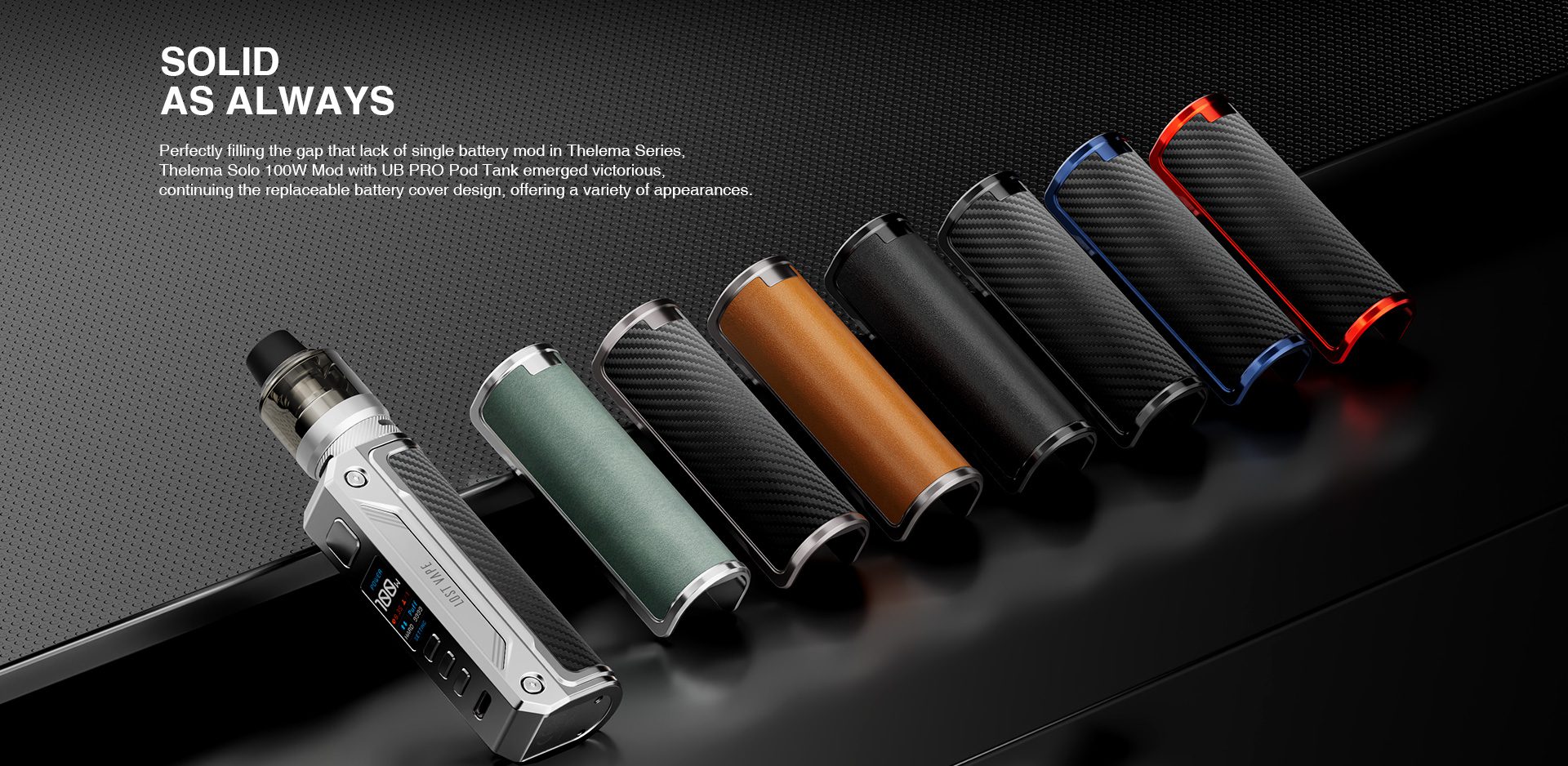 LOST VAPE THELEMA SOLO 100W MOD KIT (4)