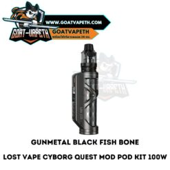 Lost Vape Cyborg Quest Mod Kit Gunmetal Black Fish Bone