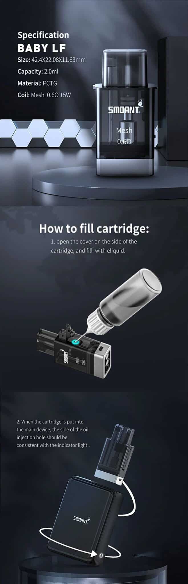คอยล์ SMOANT BABY LF 0.6โอห์ม รายระเอียด