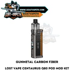Lost Vape Centaurus Q80 Pod Mod Kit Gunmetal Carbon Fiber