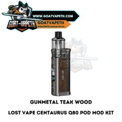 Lost Vape Centaurus Q80 Pod Mod Kit Gunmetal Teak Wood
