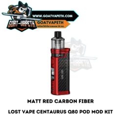 Lost Vape Centaurus Q80 Pod Mod Kit Matt Red Carbon Fiber