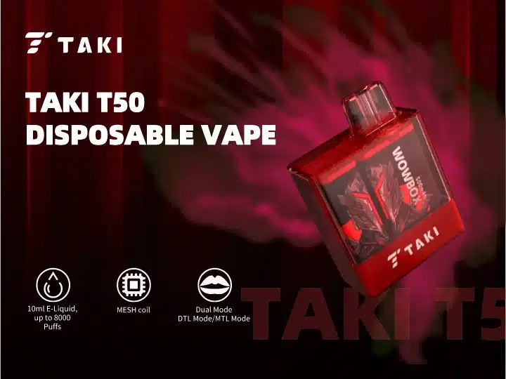 VEEX TAKI T50 DISPOSABLE VAPE 8K