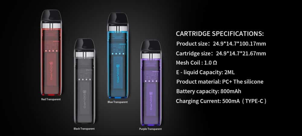Dovpo Limpid Pod Kit Specification