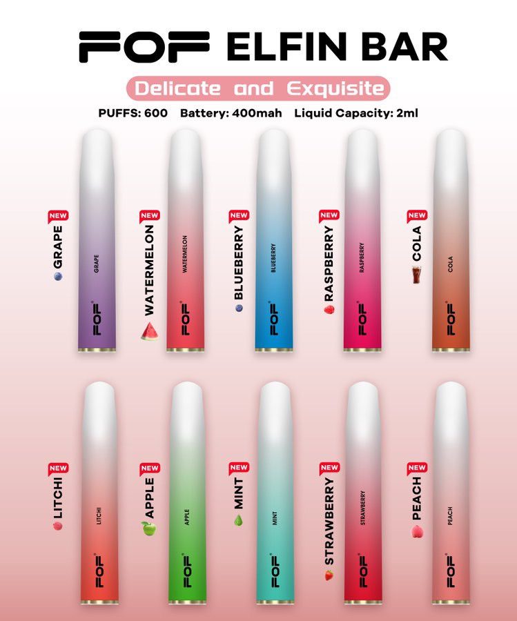 FOF ELFIN BAR 600PUFFS