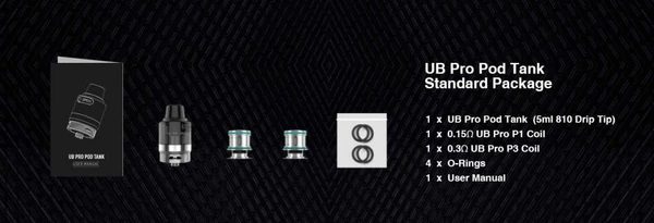 LOST VAPE UB PRO TANK 5ML แทงค์พร้อมคอยล์