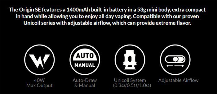 OXVA ORIGIN SE POD KIT