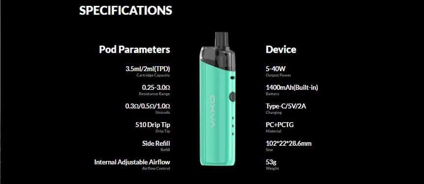 OXVA ORIGIN SE POD KIT