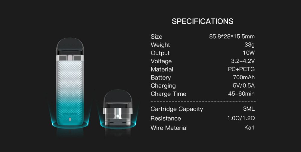 SMOANT VIKII PRO SPECIFICATION