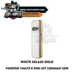 Vmate E White Inlaid Gold