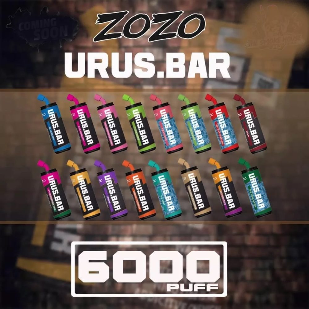 ZOZO URUS BAR DISPOSABLE VAPE 6000PUFFS