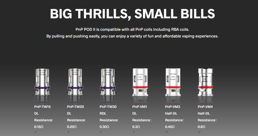 Voopoo Drag H80 S Pod Kit Pnp Coil