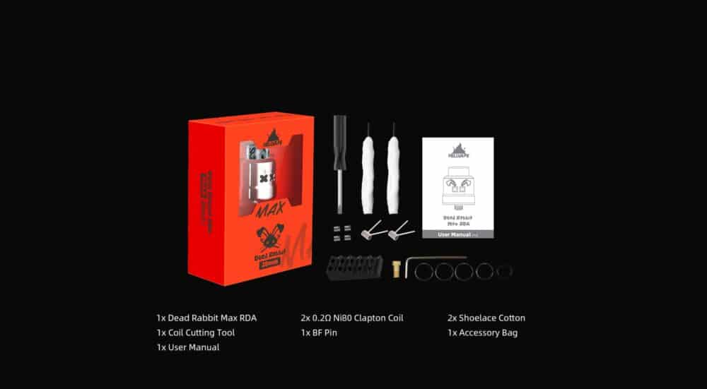 Hellvape Dead Rabbit Max Rda Package List