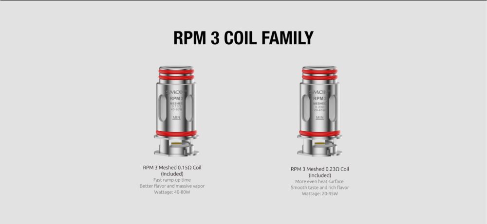Smok Rpm85/100 Emptty Pod Rpm 3 Coil1