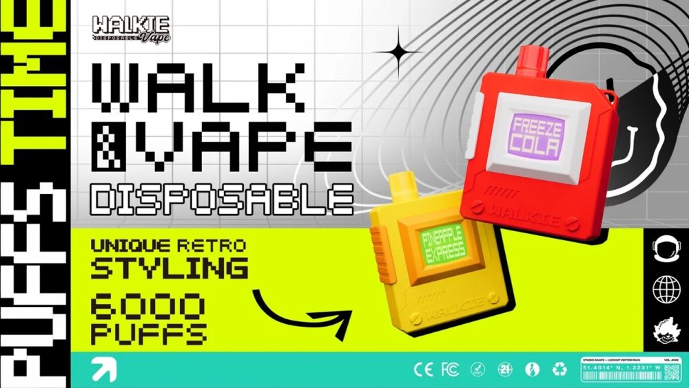 Walkie Disposable Vape 6000 Puffs Banner