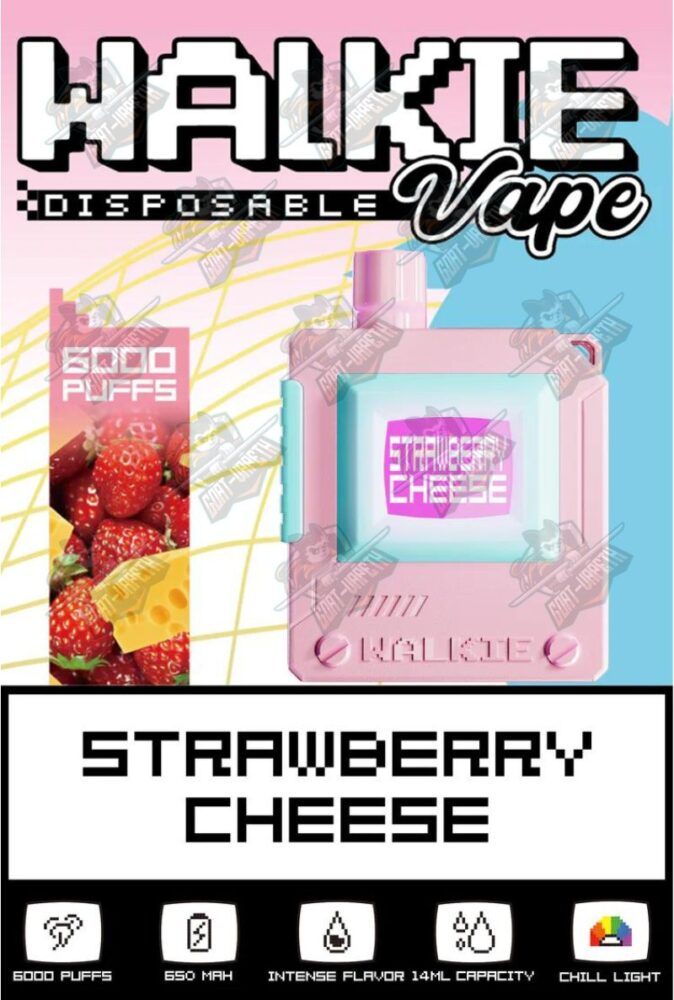Walkie Vape 6000 Puffs Strawberry Cheese