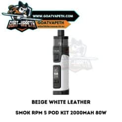 Smok RPM 5 Pod Kit Beige White Leather