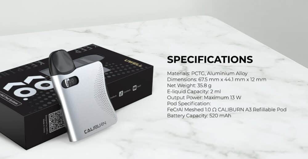 Caliburn Ak3 Specifications