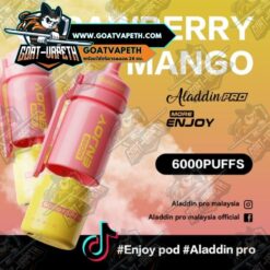Aladdin Pro More Enjoy 6000 Puffs Strawberry Mango