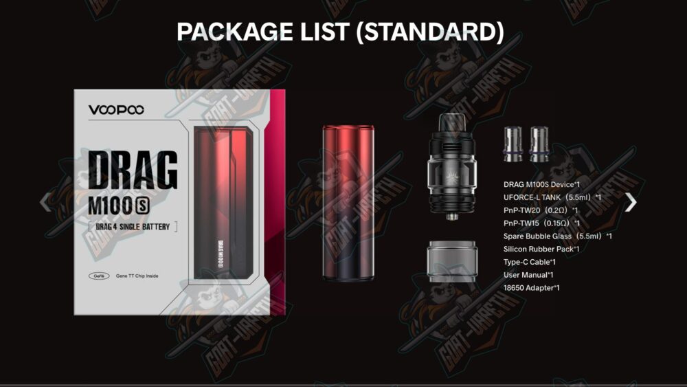 Drag M100S Package List