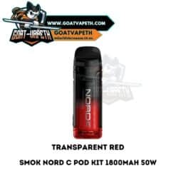 Smok Nord C Pod Kit Transparent Red