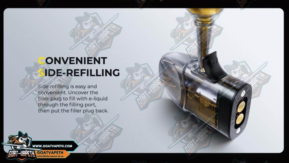 Convenient Side Refilling