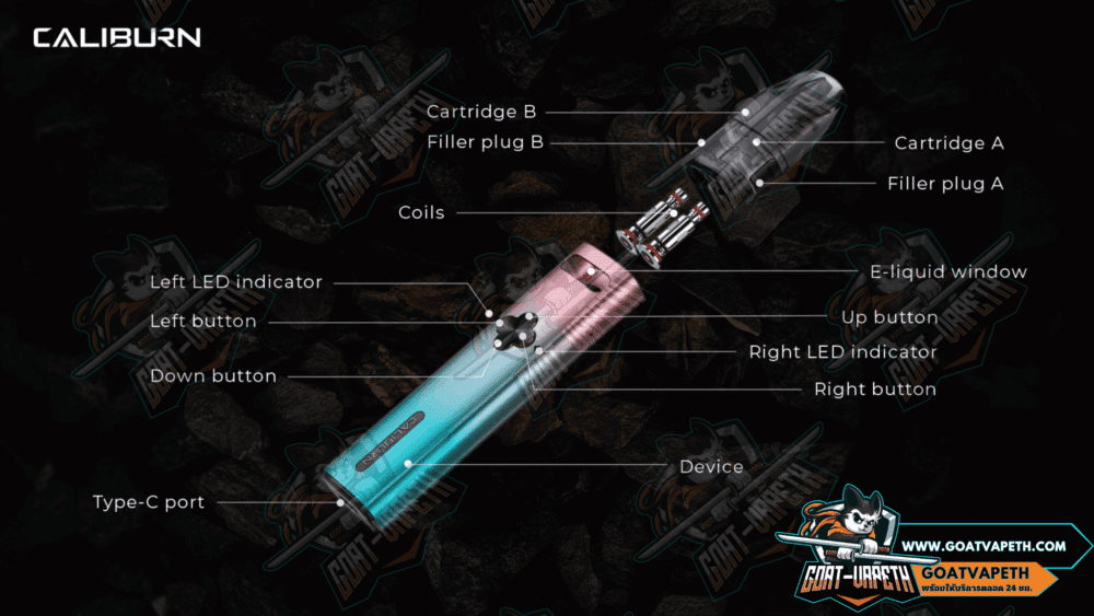 Uwell Caliburn Explorer Empty Pod Specifications
