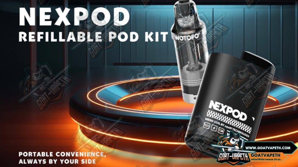 NEXPOD REFILLABLE POD BANNER