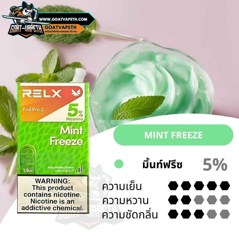 RELX  (Mint Freeze) Pod Pro 2   160 . | Goatvapeth