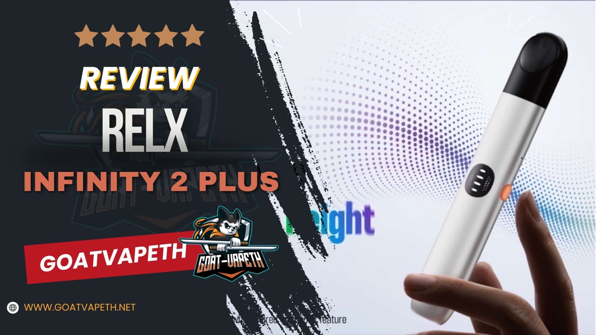 รีวิว RELX INFINITY 2 PLUS พอตใช้แล้วทิ้ง · Goatvape